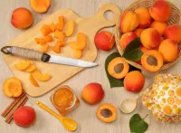 Jigsaw Puzzle Cut the apricots