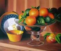 Пазл Натюрморт с апельсинами