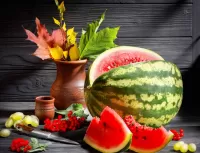 Слагалица Still life with watermelon