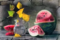 Puzzle Still life with watermelon