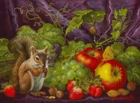 Jigsaw Puzzle Still life with squirrel