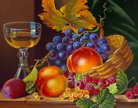 Rompecabezas Still life with a glass