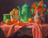 Слагалица Still life with a teapot