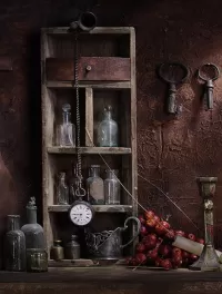 Puzzle Still life with clock