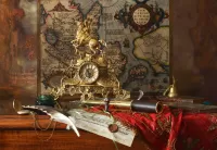Jigsaw Puzzle Still life with clock