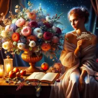 Jigsaw Puzzle Still life with a girl