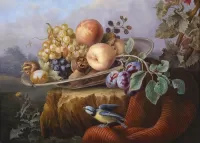 Слагалица Still life with fruit