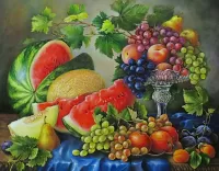 Пазл Натюрморт с фруктами 
