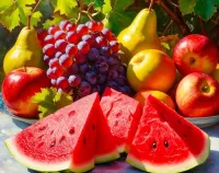 Rompecabezas Vida con fruta