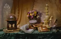 Jigsaw Puzzle Still life with a globe