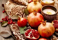 Quebra-cabeça Still life with pomegranate