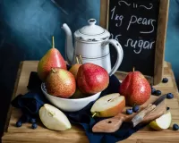 Слагалица Still life with pears