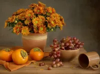 Jigsaw Puzzle Still life with persimmon