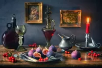 Jigsaw Puzzle Still life with figs