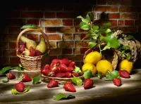 Jigsaw Puzzle Still life with strawberries