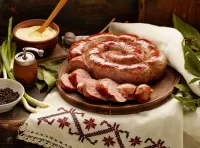 Zagadka Still life with sausage