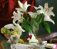 Jigsaw Puzzle Still life with lilies