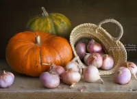 Jigsaw Puzzle Still life with onions