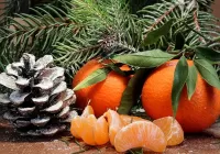 Слагалица Still life with tangerines