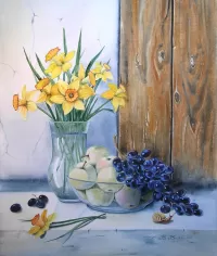 Jigsaw Puzzle Still life with narcissuses