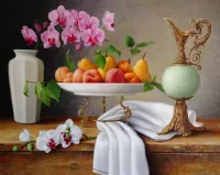 Jigsaw Puzzle Still life with orchids