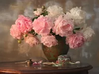 Rompicapo Still life with peonies