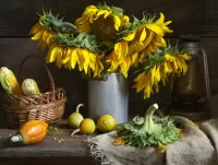 Zagadka Still life with sunflowers