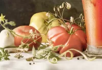 Пазл Натюрморт с помидорами