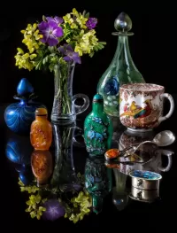 Jigsaw Puzzle Still life with dishes