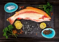 Jigsaw Puzzle Still life with fish