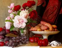 Jigsaw Puzzle Still life with roses