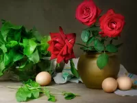 パズル Still life with roses