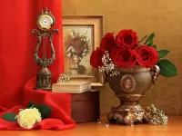 Слагалица Still-life with roses 3