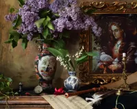 Jigsaw Puzzle Still life with lilac