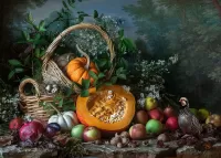 Puzzle Still life with pumpkins