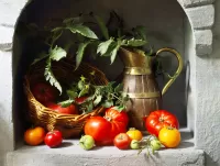 Пазл Натюрморт с томатами 
