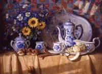 Jigsaw Puzzle Still life with flowers