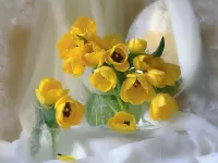 Пазл Желтые тюльпаны
