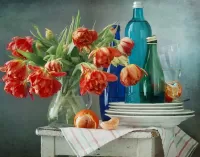 Jigsaw Puzzle Still life with Tulip