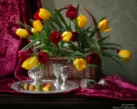 Jigsaw Puzzle Still life with tulips