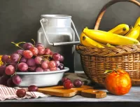 Jigsaw Puzzle Still life with grapes