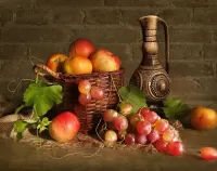 Пазл Натюрморт с яблоками