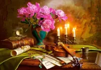 Jigsaw Puzzle Still life with violin
