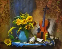 Quebra-cabeça Still life with violin