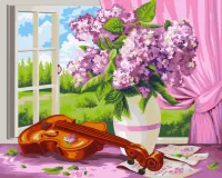 Слагалица Still life with violin