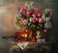 Puzzle Still life with violin