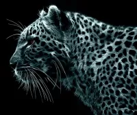 Quebra-cabeça Neon leopard
