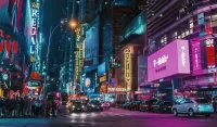 Jigsaw Puzzle Neon times square