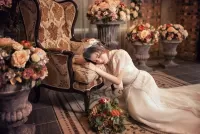 Jigsaw Puzzle Bride tired