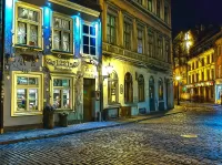 Puzzle Riga at night